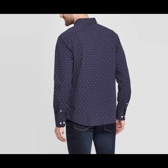 Slim Fit Stretch Poplin L/S Button-Down Shirt - Picture 2 of 4